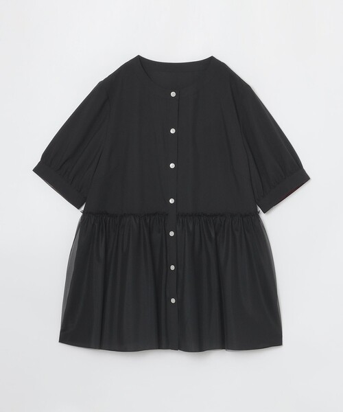 BLUE LABEL CRESTBRIDGE（ブルーレーベルクレストブリッジ）の「コットンライクナチュラルローンペプラムブラウス（シャツ/ブラウス・レディース・ブラック/ベビーピンク/ホワイト・36/38）」の19枚目の写真