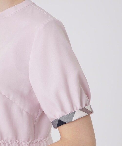 BLUE LABEL CRESTBRIDGE(ブルーレーベルクレストブリッジ)の「コットンライクナチュラルローンペプラムブラウス(シャツ/ブラウス・レディース・ブラック/ベビーピンク/ホワイト・36/38)」の14枚目の写真