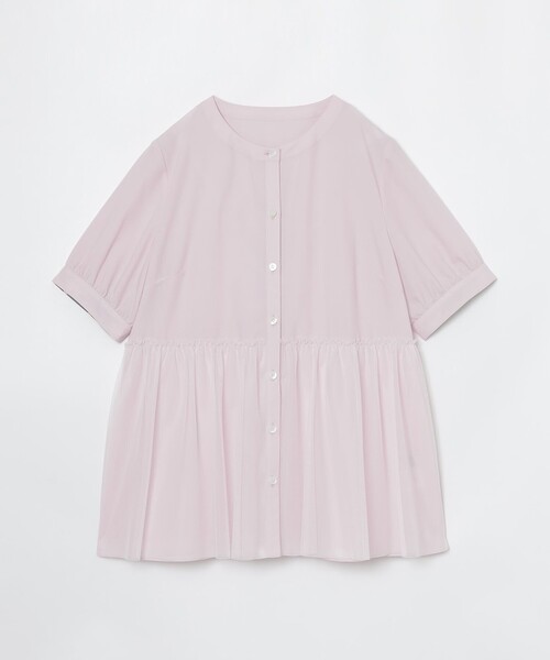 BLUE LABEL CRESTBRIDGE(ブルーレーベルクレストブリッジ)の「コットンライクナチュラルローンペプラムブラウス(シャツ/ブラウス・レディース・ブラック/ベビーピンク/ホワイト・36/38)」の15枚目の写真