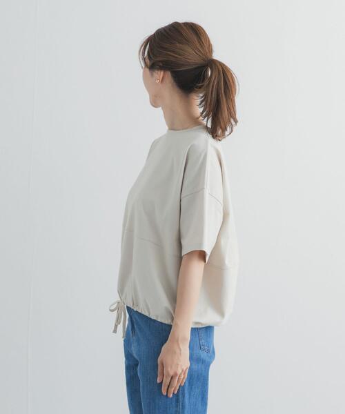 URBAN RESEARCH DOORS(アーバンリサーチドアーズ)の「ヘムドロストプルオーバー(Tシャツ/カットソー・レディース・ライトベージュ/オフホワイト/ブルー/チャコールグレー・FREE)」の22枚目の写真