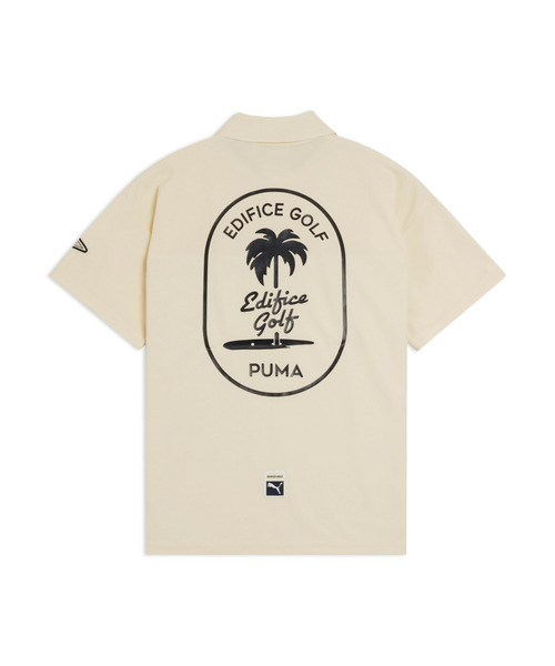 PUMA（プーマ）の「PUMA プーマ メンズ ゴルフ PUMA x EDIFICE パームロゴ 半袖 ポロシャツ PUMAxEDIFIC（ポロシャツ・メンズ・ネイビー/オフホワイト・LARGE/MEDIUM/SMALL/X-LARGE）」の3枚目の写真