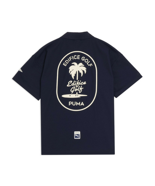 PUMA（プーマ）の「PUMA プーマ メンズ ゴルフ PUMA x EDIFICE パームロゴ 半袖 ポロシャツ PUMAxEDIFIC（ポロシャツ・メンズ・ネイビー/オフホワイト・LARGE/MEDIUM/SMALL/X-LARGE）」の9枚目の写真