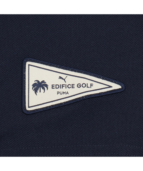 PUMA（プーマ）の「PUMA プーマ メンズ ゴルフ PUMA x EDIFICE パームロゴ 半袖 ポロシャツ PUMAxEDIFIC（ポロシャツ・メンズ・ネイビー/オフホワイト・LARGE/MEDIUM/SMALL/X-LARGE）」の13枚目の写真