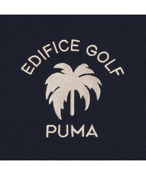 PUMA（プーマ）の「PUMA プーマ メンズ ゴルフ PUMA x EDIFICE パームロゴ 半袖 ポロシャツ PUMAxEDIFIC（ポロシャツ・メンズ・ネイビー/オフホワイト・LARGE/MEDIUM/SMALL/X-LARGE）」の14枚目の写真