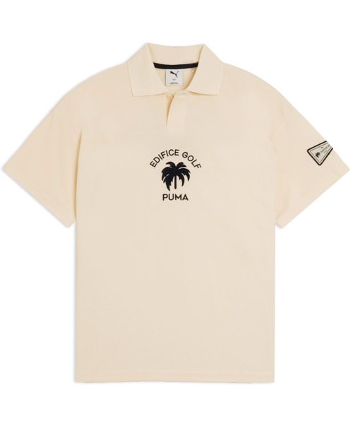PUMA（プーマ）の「PUMA プーマ メンズ ゴルフ PUMA x EDIFICE パームロゴ 半袖 ポロシャツ PUMAxEDIFIC（ポロシャツ・メンズ・ネイビー/オフホワイト・LARGE/MEDIUM/SMALL/X-LARGE）」の2枚目の写真