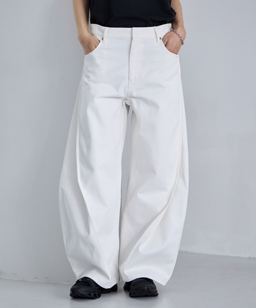 RAGEBLUE(レイジブルー)の「3D Curve Seam Denim Barrel Pants/カーブシームバレルデニムパンツ(デニムパンツ・メンズ・ネイビー/ブラック/ホワイト・MEDIUM/LARGE)」の10枚目の写真