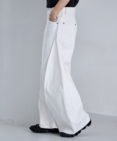 RAGEBLUE(レイジブルー)の「3D Curve Seam Denim Barrel Pants/カーブシームバレルデニムパンツ(デニムパンツ・メンズ・ネイビー/ブラック/ホワイト・MEDIUM/LARGE)」の8枚目の写真