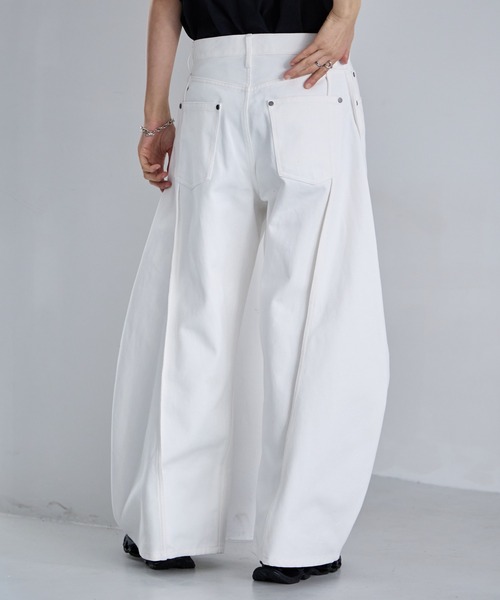 RAGEBLUE(レイジブルー)の「3D Curve Seam Denim Barrel Pants/カーブシームバレルデニムパンツ(デニムパンツ・メンズ・ネイビー/ブラック/ホワイト・MEDIUM/LARGE)」の7枚目の写真