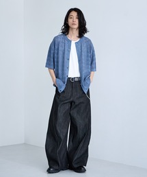 RAGEBLUE（レイジブルー）の「3D Curve Seam Denim Barrel Pants/カーブシームバレルデニムパンツ（デニムパンツ）」