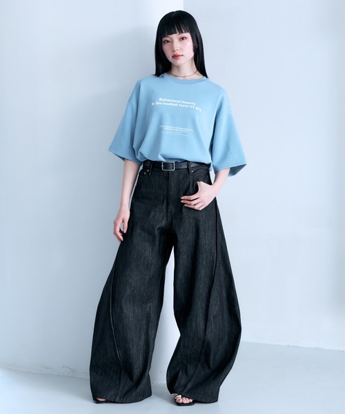 RAGEBLUE(レイジブルー)の「3D Curve Seam Denim Barrel Pants/カーブシームバレルデニムパンツ(デニムパンツ・メンズ・ネイビー/ブラック/ホワイト・MEDIUM/LARGE)」の6枚目の写真