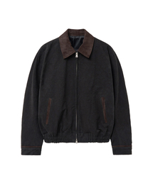 SPERONE（スペロネ）の「ミニマルツートンセミオーバージャケット(ブラック)（ライダースジャケット）」