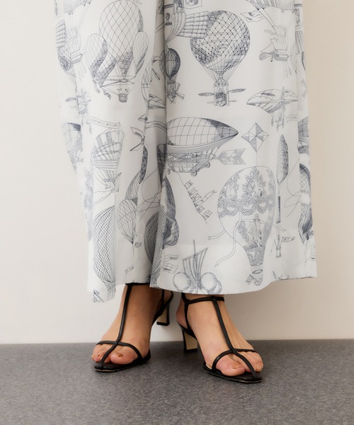 ROPE'(ロペ)の「ヴィンテージスカーフプリントパンツ/セットアップ対応(その他パンツ・レディース・ブルー系その他・38/36)」の8枚目の写真