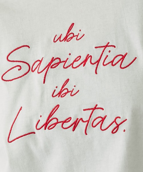 ANOTHER S(アナザーエス)の「刺繍ロゴTシャツ(Tシャツ/カットソー・レディース・オフホワイト/ブラック・M)」の18枚目の写真
