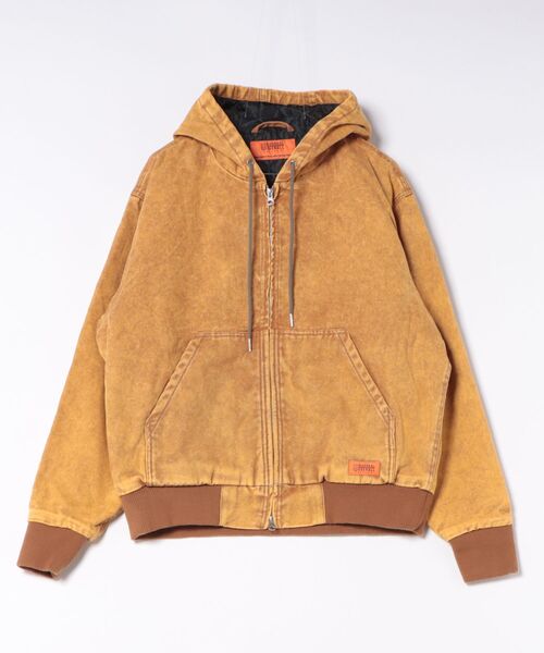 B.I.D.(ビーアイディー)の「UNIVERSAL OVERALL / HOODIE JACKET / U2531425(ブルゾン・メンズ・キャメル・LARGE)」の1枚目の写真
