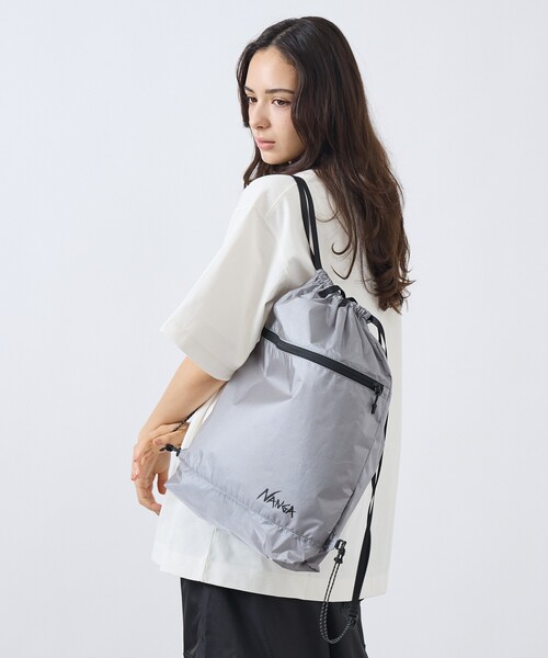 NANGA(ナンガ)の「【NANGA/ナンガ】 Fibermax TUL KNAPSACK /ナップサック/N2610-3M018Z(バックパック/リュック・メンズ・グレー/ブラック・フリー)」の2枚目の写真