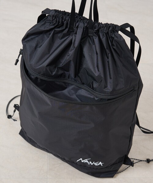 NANGA(ナンガ)の「【NANGA/ナンガ】 Fibermax TUL KNAPSACK /ナップサック/N2610-3M018Z(バックパック/リュック・メンズ・グレー/ブラック・フリー)」の10枚目の写真