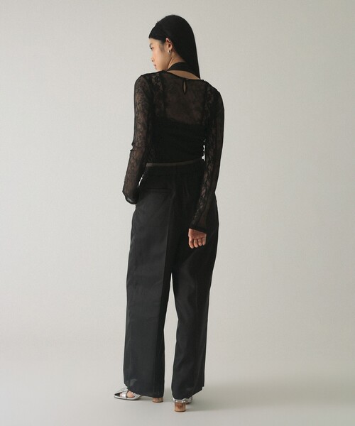 Ray BEAMS(レイビームス)の「シャーリング ホルターネック(タンクトップ・レディース・レッド系その他2/ブラック・ONE SIZE)」の5枚目の写真