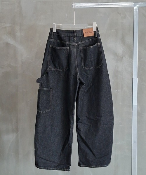 WESTBOY(ウエストボーイ)の「ユニセックス ダブルニー バギーデニムパンツ WO26S11PT10(デニムパンツ・メンズ・ブラック・M/L/XL)」の5枚目の写真