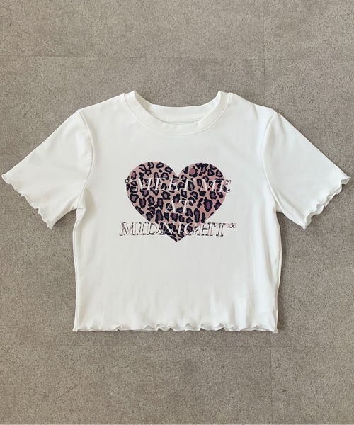 Teem Store(チームストア)の「レオパードハート コンパクトフリルTシャツ(Tシャツ/カットソー・レディース・ホワイト/モカ/ブラック・F)」の10枚目の写真