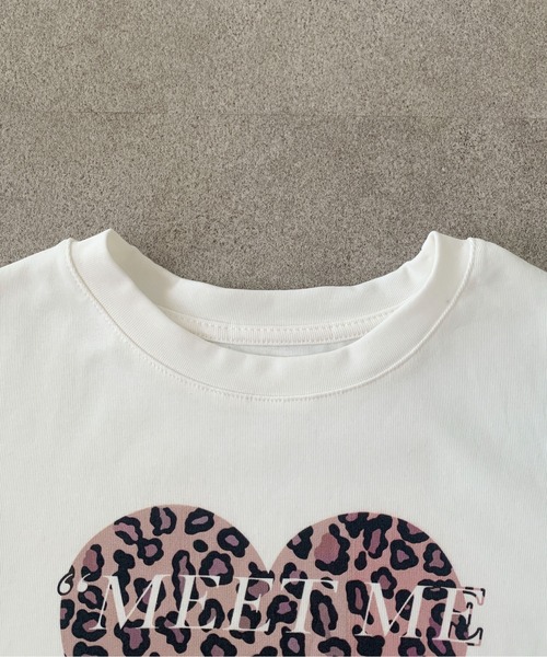 Teem Store(チームストア)の「レオパードハート コンパクトフリルTシャツ(Tシャツ/カットソー・レディース・ホワイト/モカ/ブラック・F)」の13枚目の写真
