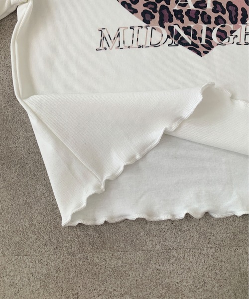 Teem Store(チームストア)の「レオパードハート コンパクトフリルTシャツ(Tシャツ/カットソー・レディース・ホワイト/モカ/ブラック・F)」の12枚目の写真