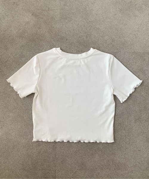 Teem Store(チームストア)の「レオパードハート コンパクトフリルTシャツ(Tシャツ/カットソー・レディース・ホワイト/モカ/ブラック・F)」の11枚目の写真
