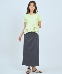 ハイストレッチタックストレートスカート