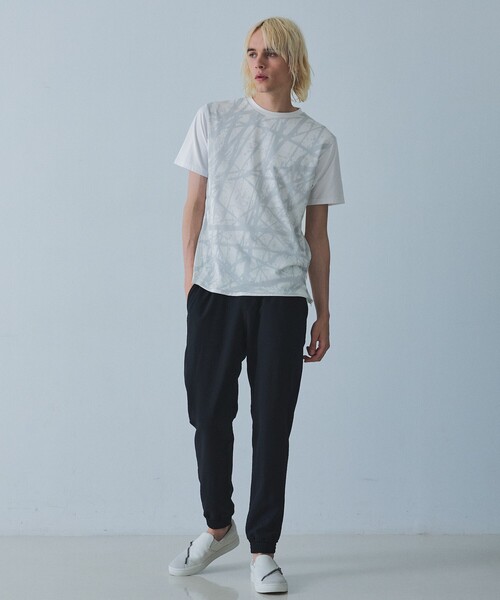 5351 POUR LES HOMMES(ゴーサンゴーイチプールオム)の「メッシュレイヤー 半袖Tシャツ(Tシャツ/カットソー・メンズ・ホワイト/ブラック・44/46/48/50)」の3枚目の写真