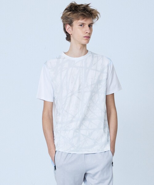5351 POUR LES HOMMES(ゴーサンゴーイチプールオム)の「メッシュレイヤー 半袖Tシャツ(Tシャツ/カットソー・メンズ・ホワイト/ブラック・44/46/48/50)」の16枚目の写真
