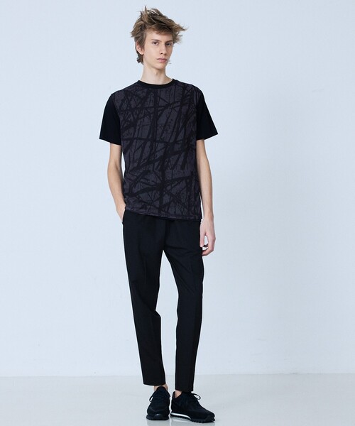 5351 POUR LES HOMMES(ゴーサンゴーイチプールオム)の「メッシュレイヤー 半袖Tシャツ(Tシャツ/カットソー・メンズ・ホワイト/ブラック・44/46/48/50)」の22枚目の写真