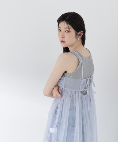 PROPORTION BODY DRESSING(プロポーションボディドレッシング)の「キラチュールキャミブラウス / 1216210500(シャツ/ブラウス・レディース・ブルー/グレー・FREE)」の13枚目の写真