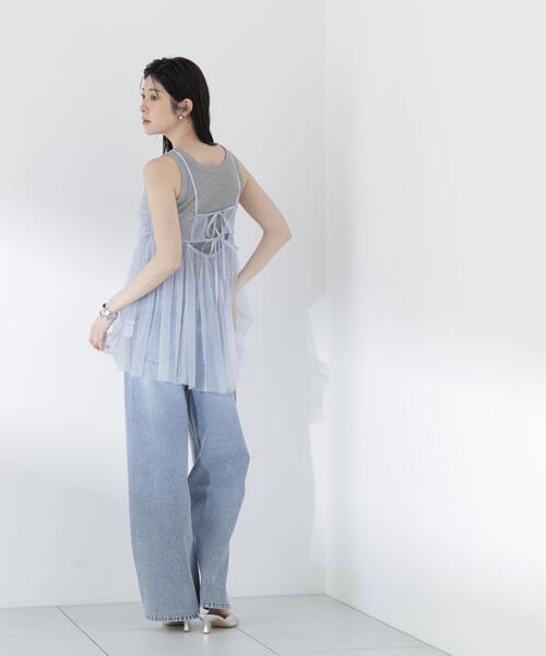 PROPORTION BODY DRESSING(プロポーションボディドレッシング)の「キラチュールキャミブラウス / 1216210500(シャツ/ブラウス・レディース・ブルー/グレー・FREE)」の17枚目の写真