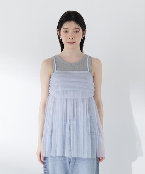 PROPORTION BODY DRESSING(プロポーションボディドレッシング)の「キラチュールキャミブラウス / 1216210500(シャツ/ブラウス・レディース・ブルー/グレー・FREE)」の18枚目の写真
