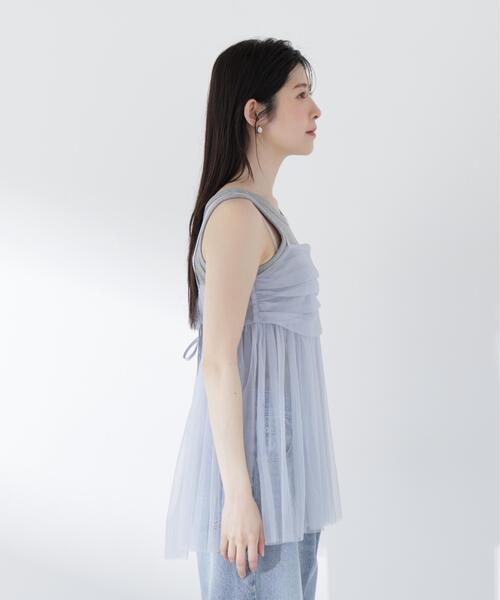 PROPORTION BODY DRESSING(プロポーションボディドレッシング)の「キラチュールキャミブラウス / 1216210500(シャツ/ブラウス・レディース・ブルー/グレー・FREE)」の19枚目の写真