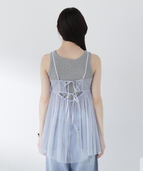 PROPORTION BODY DRESSING(プロポーションボディドレッシング)の「キラチュールキャミブラウス / 1216210500(シャツ/ブラウス・レディース・ブルー/グレー・FREE)」の20枚目の写真