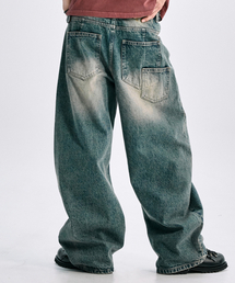 TAKEASY（テイクイージー）の「デュアルポケットバレルデニムパンツ（ミディアムブルー）（デニムパンツ）」