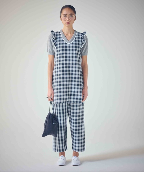 SEA(シー)の「リバーシブルバッグ S(クラッチバッグ・レディース・ピンク/ホワイト/チャコールグレー/ブルー・ONE SIZE)」の7枚目の写真