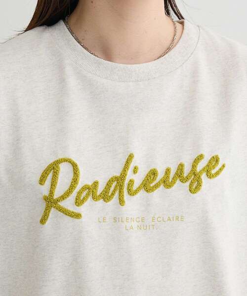 Green Parks(グリーンパークス)の「さがら刺繍Tシャツ(Tシャツ/カットソー・レディース・チャコールグレー/ホワイト/ホワイト系その他・FREE)」の11枚目の写真