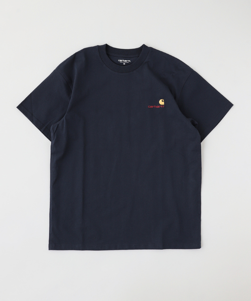 Carhartt WIP(カーハートダブリューアイピー)の「CARHARTT WIP / カーハート ダブリューアイピー S/S AMERICAN SCRIPT T-SHIRT(Tシャツ/カットソー・メンズ・ネイビー/ホワイト系その他/ブラック・SMALL/MEDIUM)」の2枚目の写真