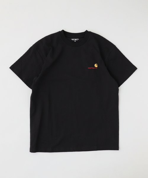 Carhartt WIP(カーハートダブリューアイピー)の「CARHARTT WIP / カーハート ダブリューアイピー S/S AMERICAN SCRIPT T-SHIRT(Tシャツ/カットソー・メンズ・ネイビー/ホワイト系その他/ブラック・SMALL/MEDIUM)」の1枚目の写真