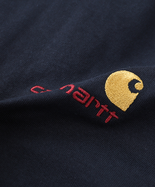 Carhartt WIP(カーハートダブリューアイピー)の「CARHARTT WIP / カーハート ダブリューアイピー S/S AMERICAN SCRIPT T-SHIRT(Tシャツ/カットソー・メンズ・ネイビー/ホワイト系その他/ブラック・SMALL/MEDIUM)」の4枚目の写真