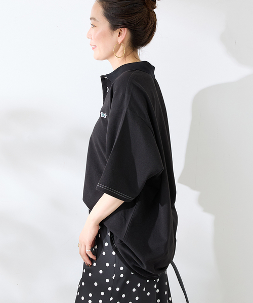 B.C STOCK(ベーセーストック)の「THE FOX / ザ フォックス ex 6.5oz ポロシャツ over-dye(ポロシャツ・メンズ・パープル/ブラック/ピンク/グリーン/ホワイト・LARGE/MEDIUM)」の11枚目の写真