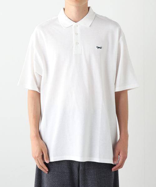 B.C STOCK(ベーセーストック)の「THE FOX / ザ フォックス ex 6.5oz ポロシャツ over-dye(ポロシャツ・メンズ・パープル/ブラック/ピンク/グリーン/ホワイト・LARGE/MEDIUM)」の19枚目の写真