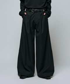 tropical wool mohairthree tuck widepants（スラックス）｜beautiful