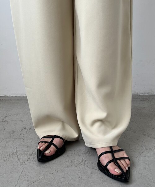 CAPRICIEUX LE'MAGE（カプリシューレマージュ）の「ギャザーベルトフローパンツ（その他パンツ・レディース・ブラック/イエロー/ブラウン・36/38/PS）」の6枚目の写真