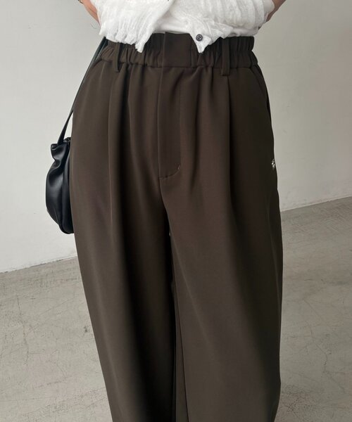 CAPRICIEUX LE'MAGE（カプリシューレマージュ）の「ギャザーベルトフローパンツ（その他パンツ・レディース・ブラック/イエロー/ブラウン・36/38/PS）」の14枚目の写真