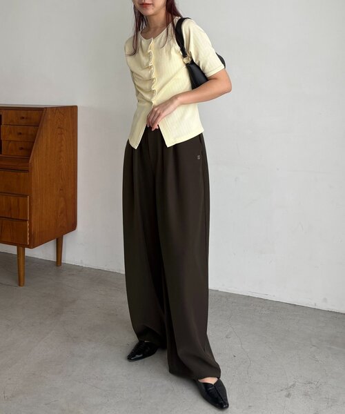 CAPRICIEUX LE'MAGE（カプリシューレマージュ）の「ギャザーベルトフローパンツ（その他パンツ・レディース・ブラック/イエロー/ブラウン・36/38/PS）」の19枚目の写真