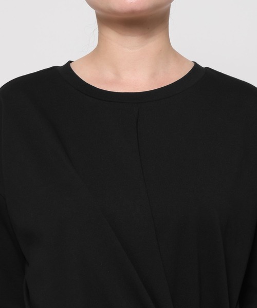 LAKOLE(ラコレ)の「ノットデザインT / 692964(Tシャツ/カットソー・レディース・オフホワイト/ブラック/ベージュ・FREE)」の13枚目の写真