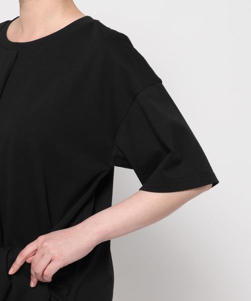 LAKOLE(ラコレ)の「ノットデザインT / 692964(Tシャツ/カットソー・レディース・オフホワイト/ブラック/ベージュ・FREE)」の14枚目の写真