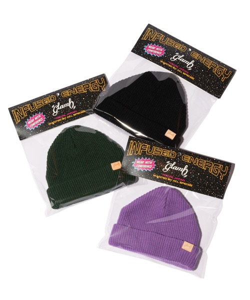 glamb(グラム)の「Cinematic Beanie / シネマティックビーニー(ニットキャップ/ビーニー・メンズ・グリーン/パープル/ブラック・FREE)」の13枚目の写真